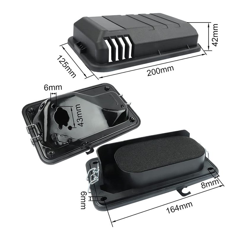 FLYPIG Air Filter Housing Box/Cover Assembly For Honda GX200 6.5HP GX160 5.5HPGX170 GX120 Generator Replace 17211-ZB2-000 - Image 2
